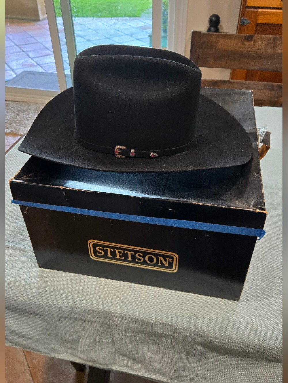 NEW Stetson El Patron Cowboy Hat with Feather Band